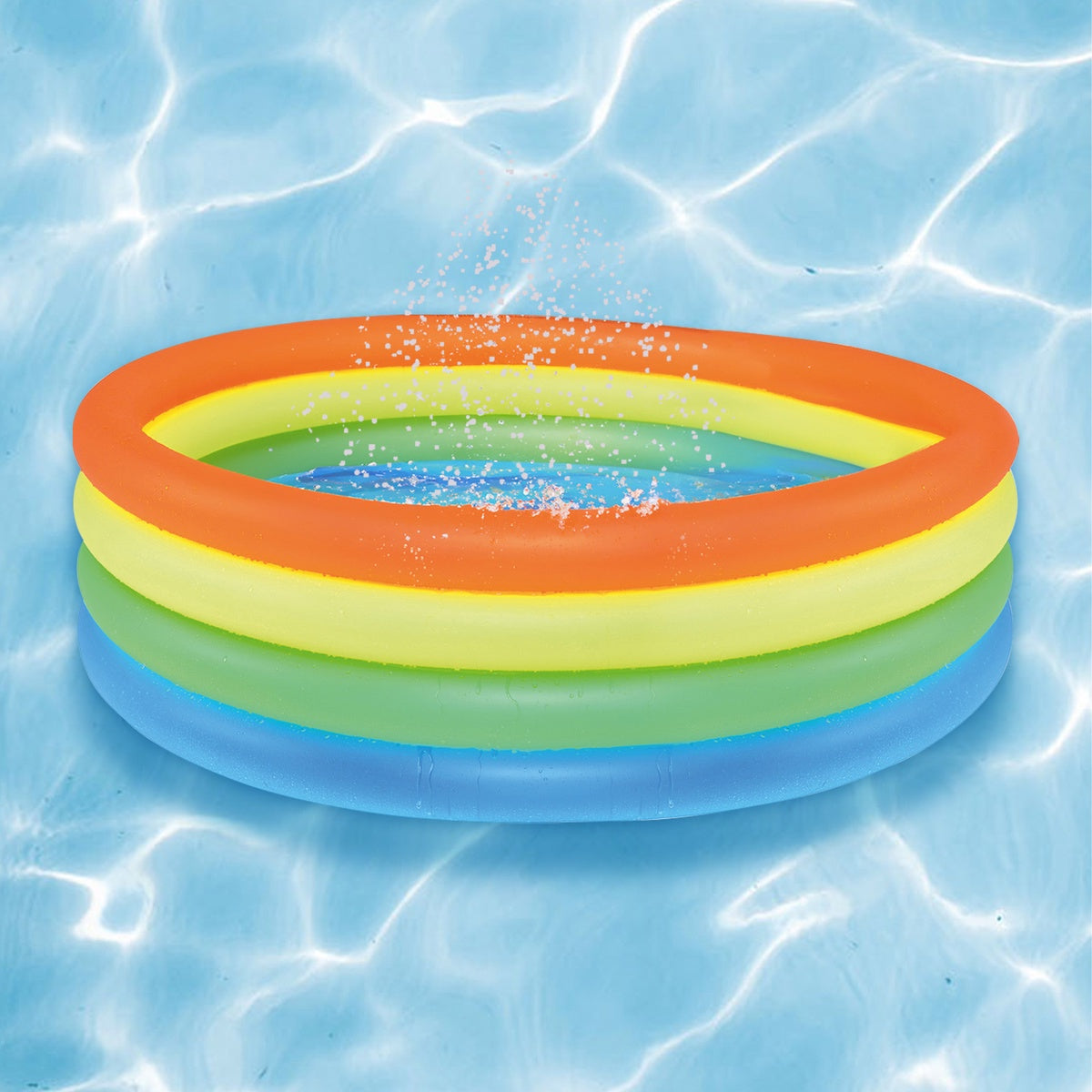 Inflatable Swimming Pool for Children - 59 - Multi-Color