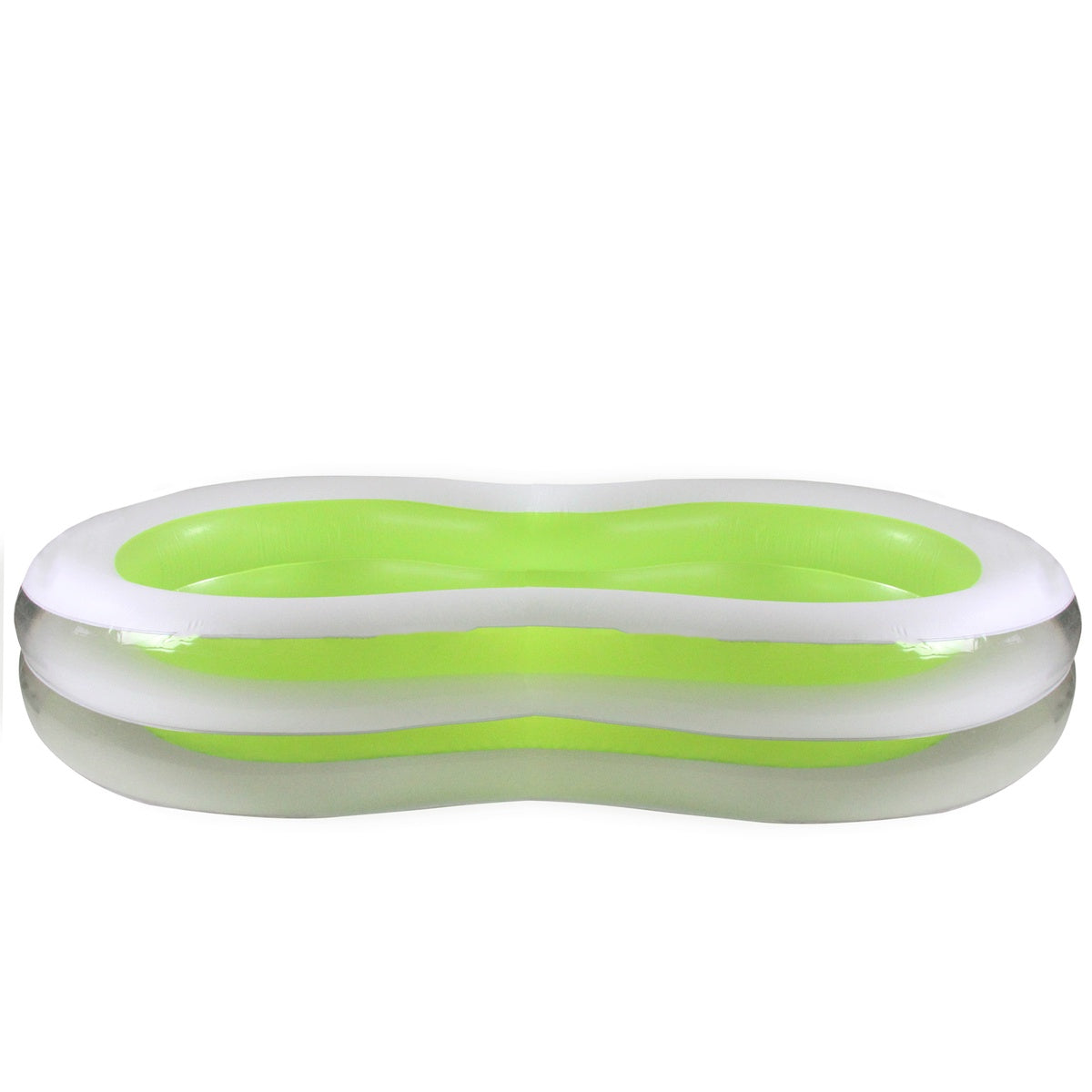 94.5 Green and White Inflatable Figure 8 Swimming Pool