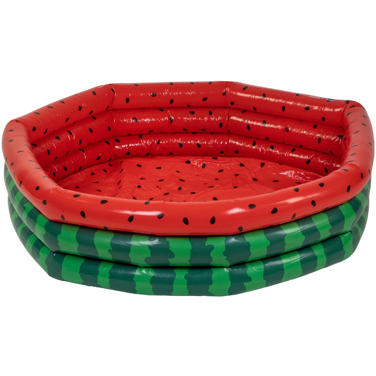 47 Inflatable Round 3 Ring Watermelon Kiddie Swimming Pool