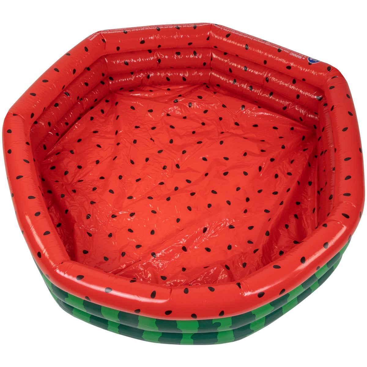 47 Inflatable Round 3 Ring Watermelon Kiddie Swimming Pool