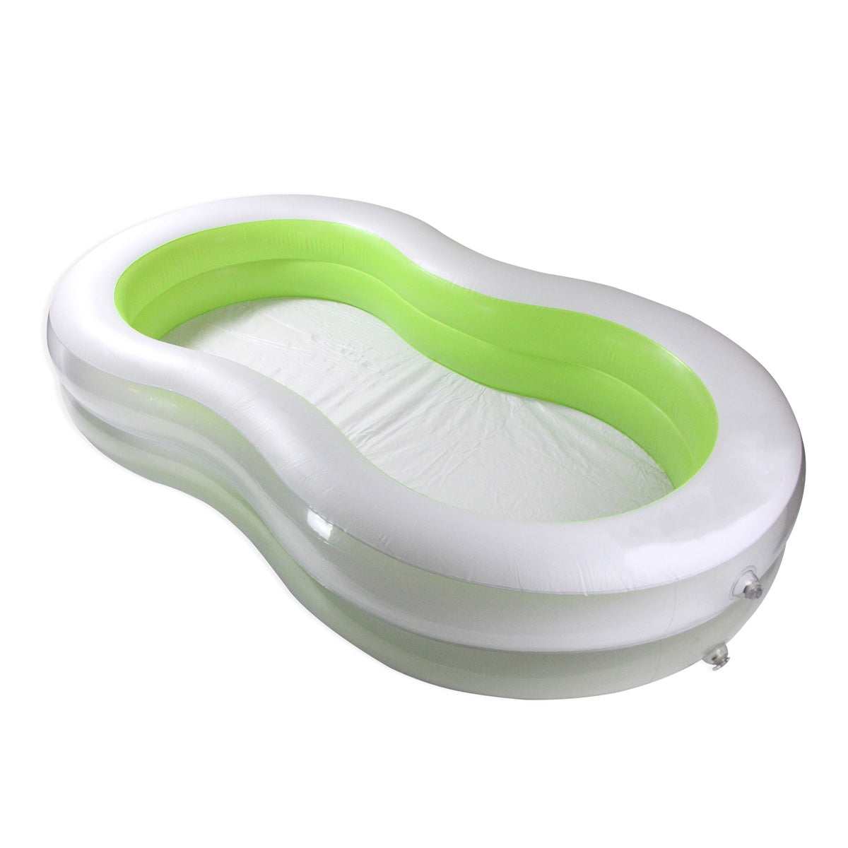 94.5 Green and White Inflatable Figure 8 Swimming Pool