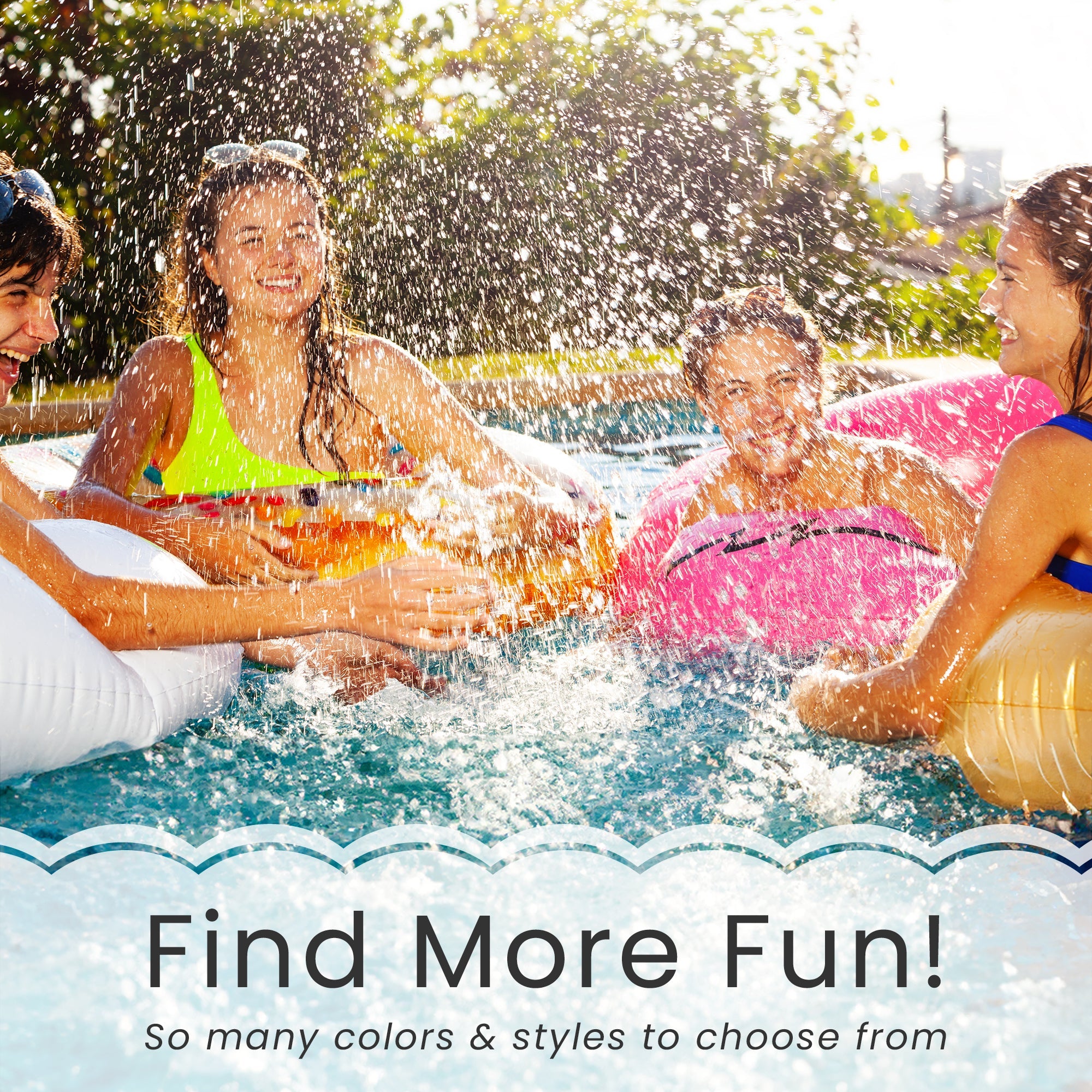 Inflatable Swimming Pool for Children - 59 - Multi-Color